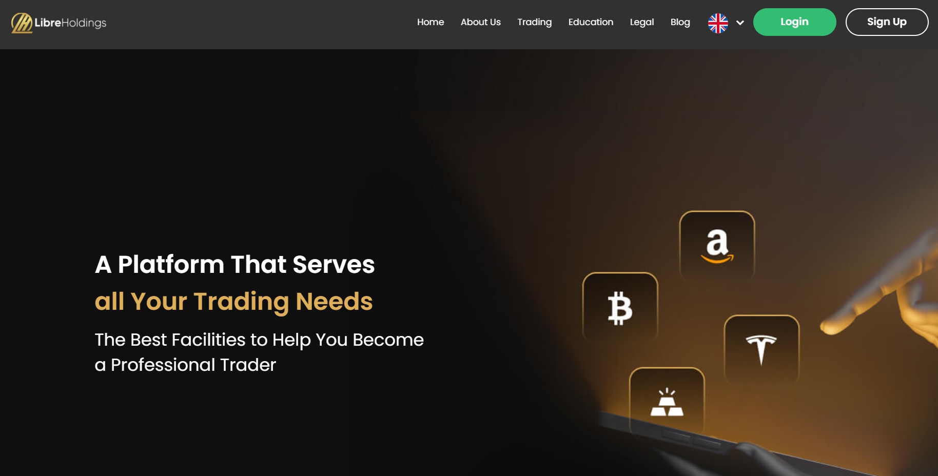 Libre Holdings homepage