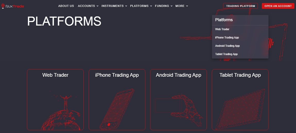 Nuxtrade Trading platform